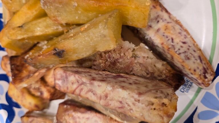 Malanga and Elephant Taro Root Air Fries